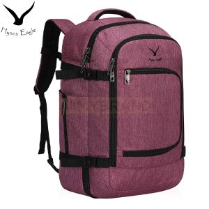 Hynes Eagle Travel Backpack 40L Flight Approved Carry on Backpack Red Violet